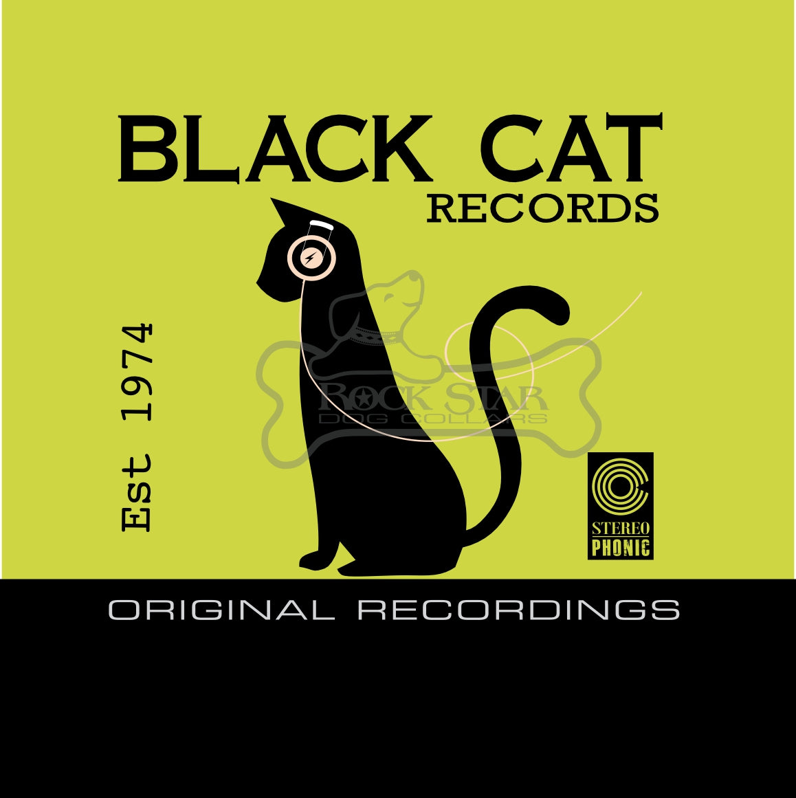 Black Cat Sitting Art Print