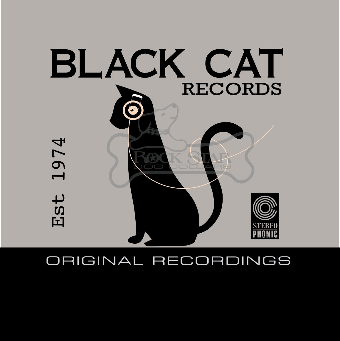 Black Cat Sitting Art Print