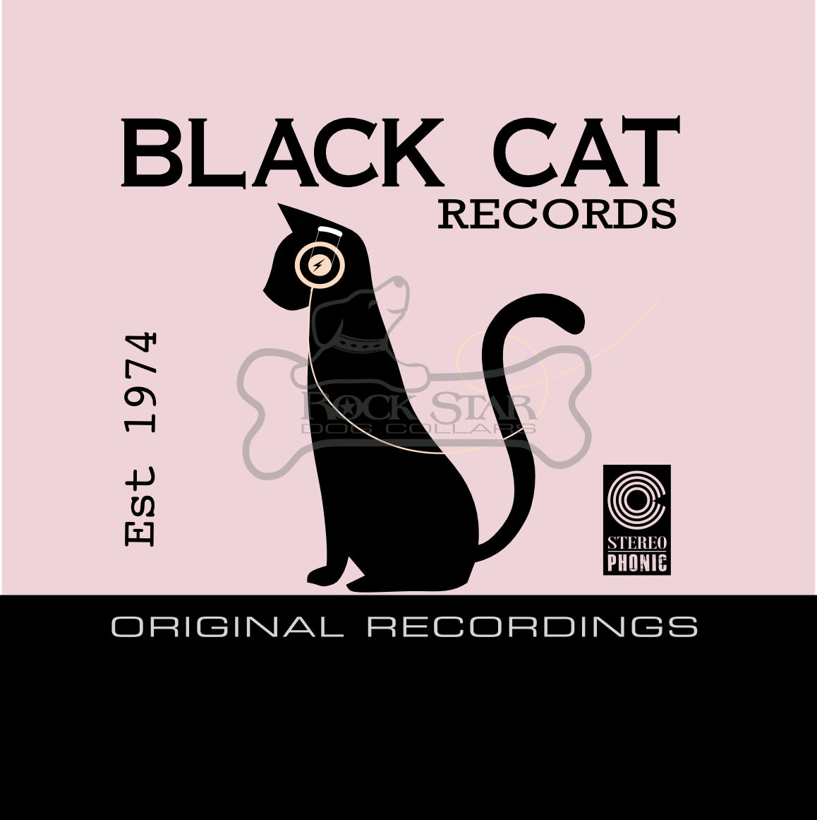 Black Cat Sitting Art Print