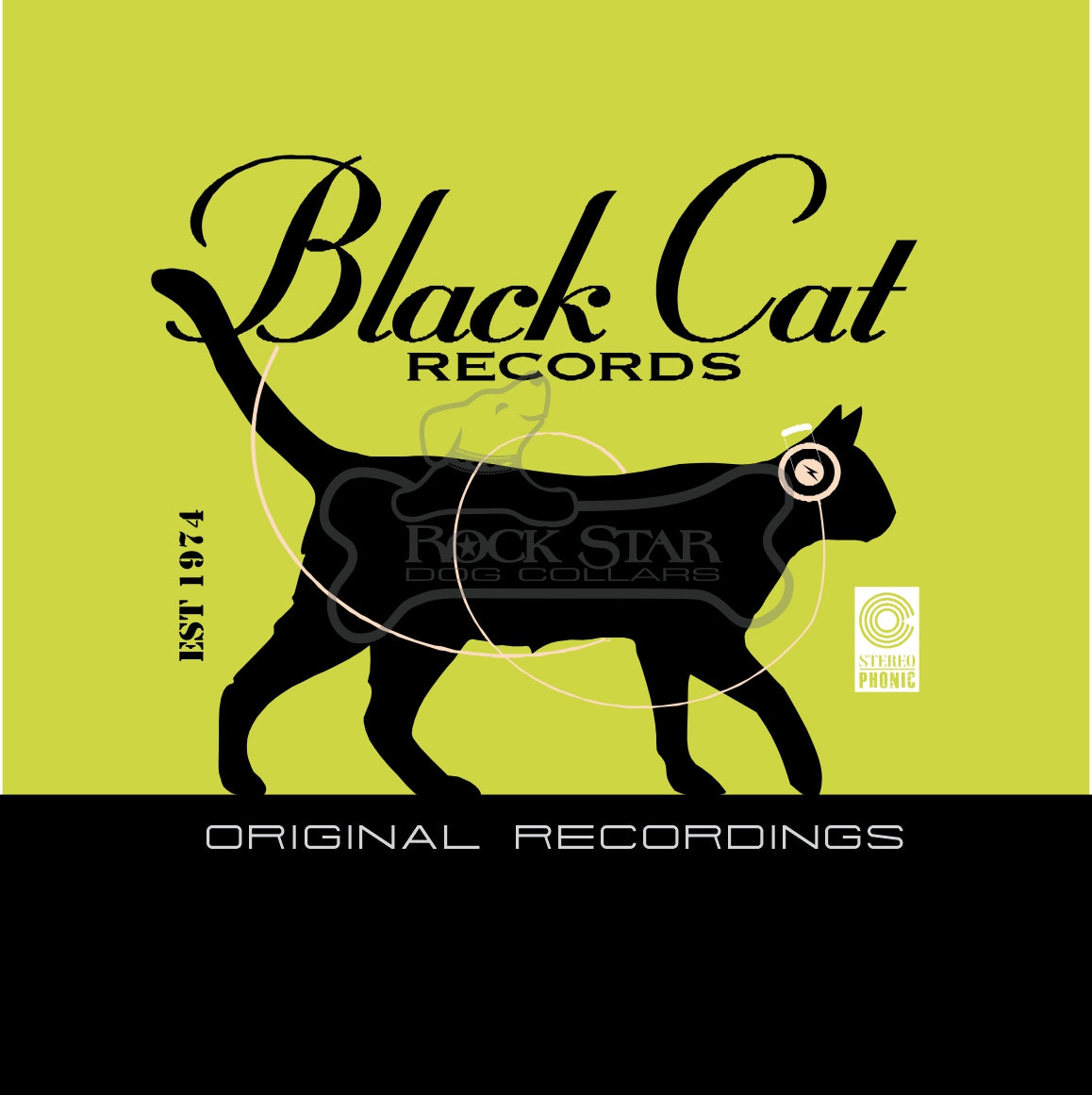 Black Cat Walking Art Print