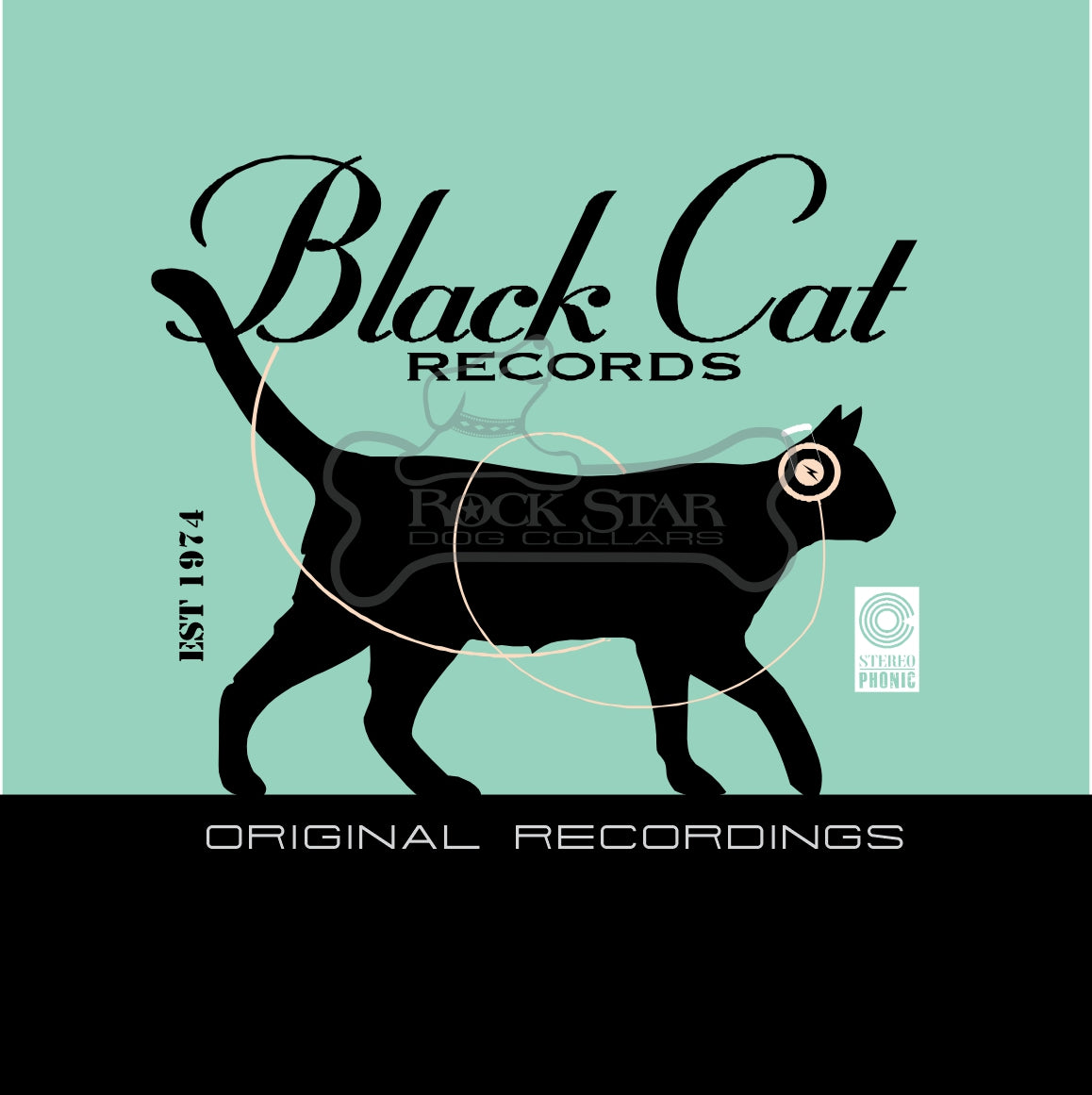 Black Cat Walking Art Print