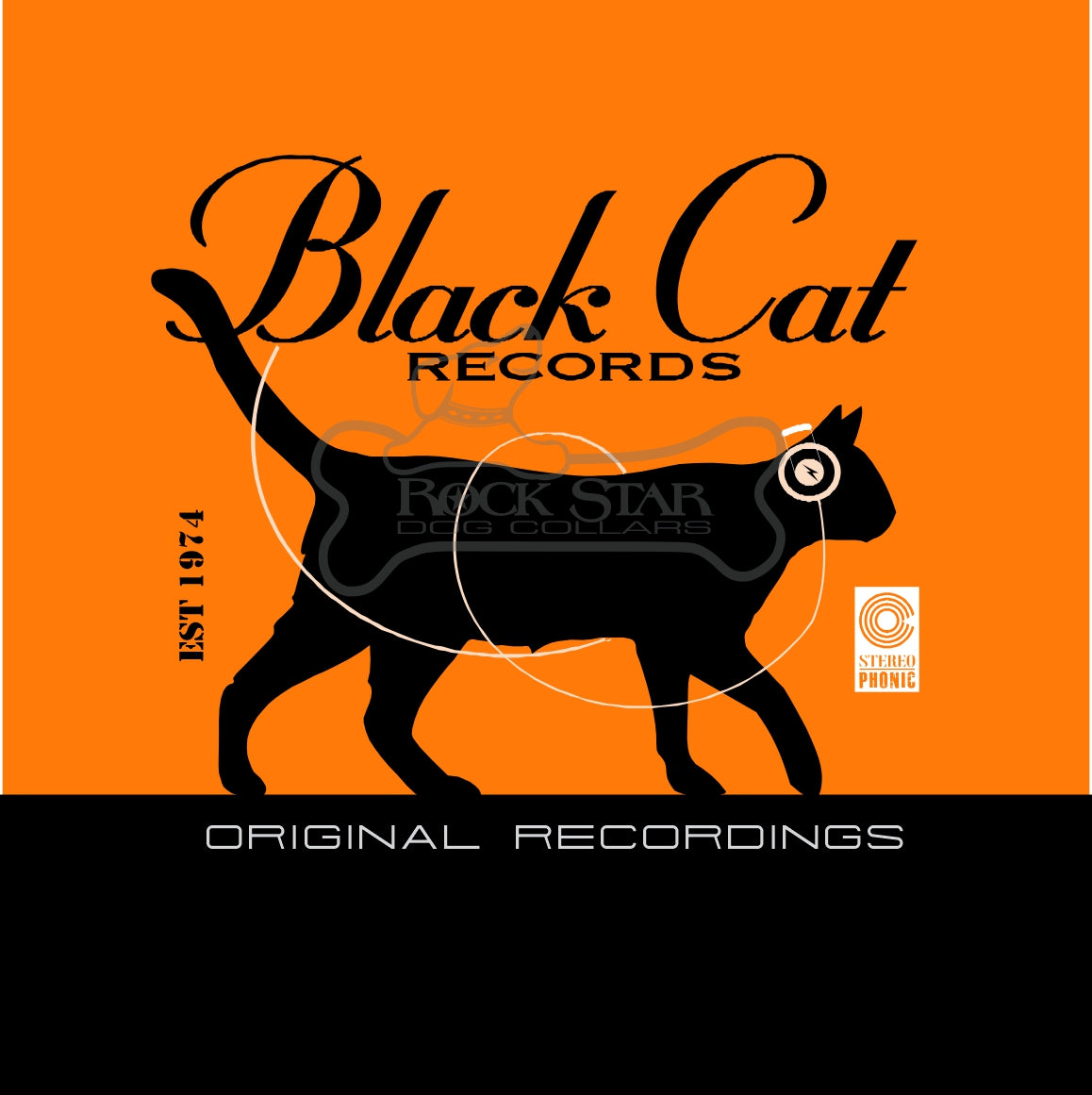 Black Cat Walking Art Print