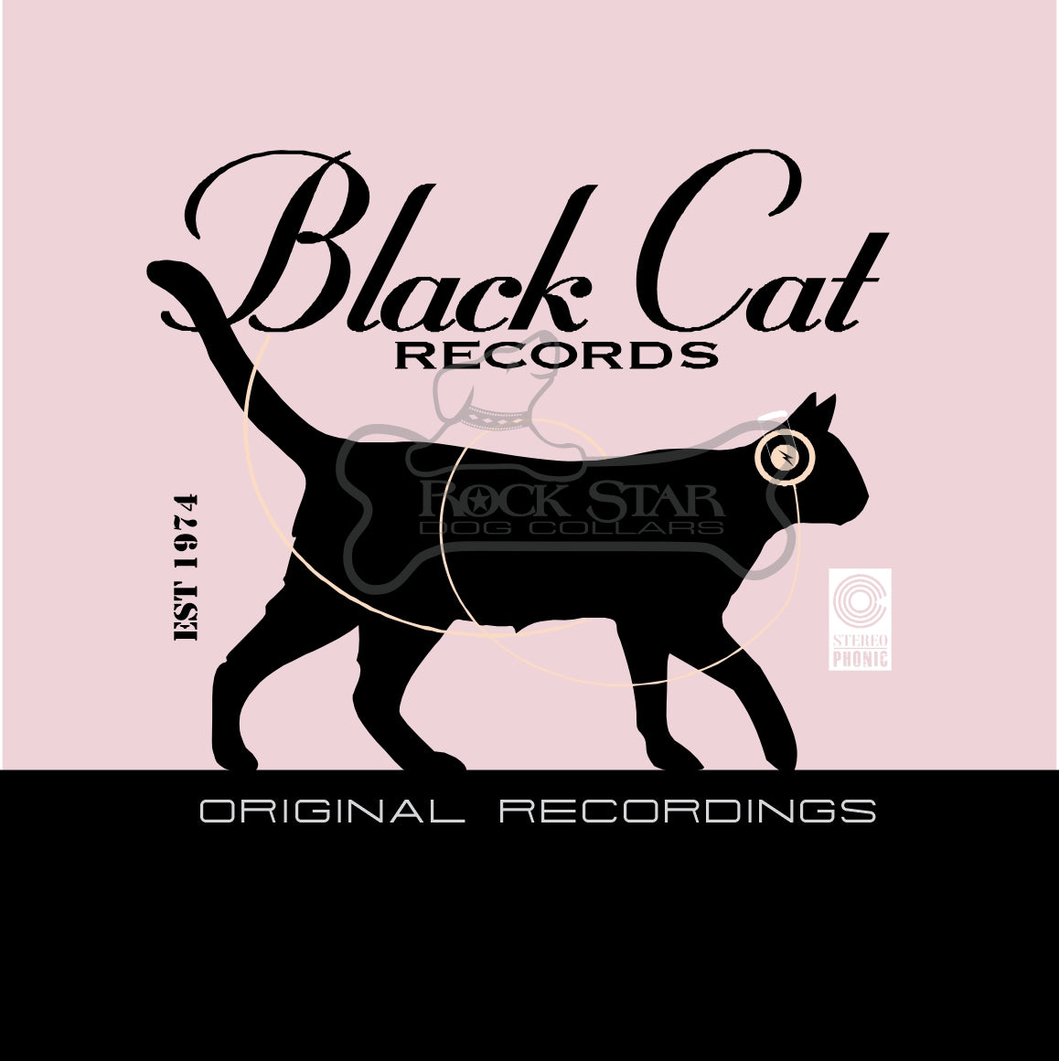 Black Cat Walking Art Print