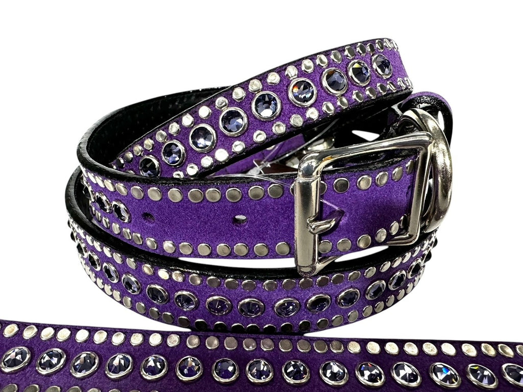 Suede Purple Dog Collar