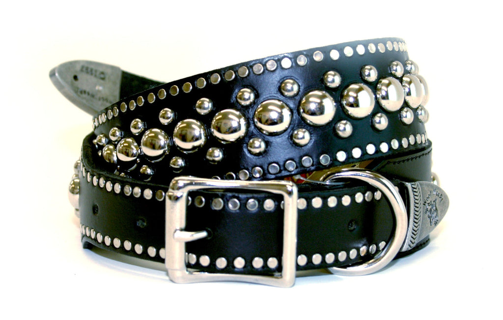 Big Monster Black Dog Collar , Dog Collar - RockStarDogCollars