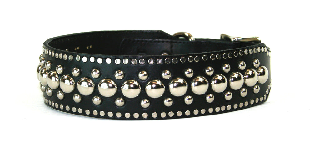Rhinestone Giant Breed Dog Collar Custom Leather Dog Collar Bling