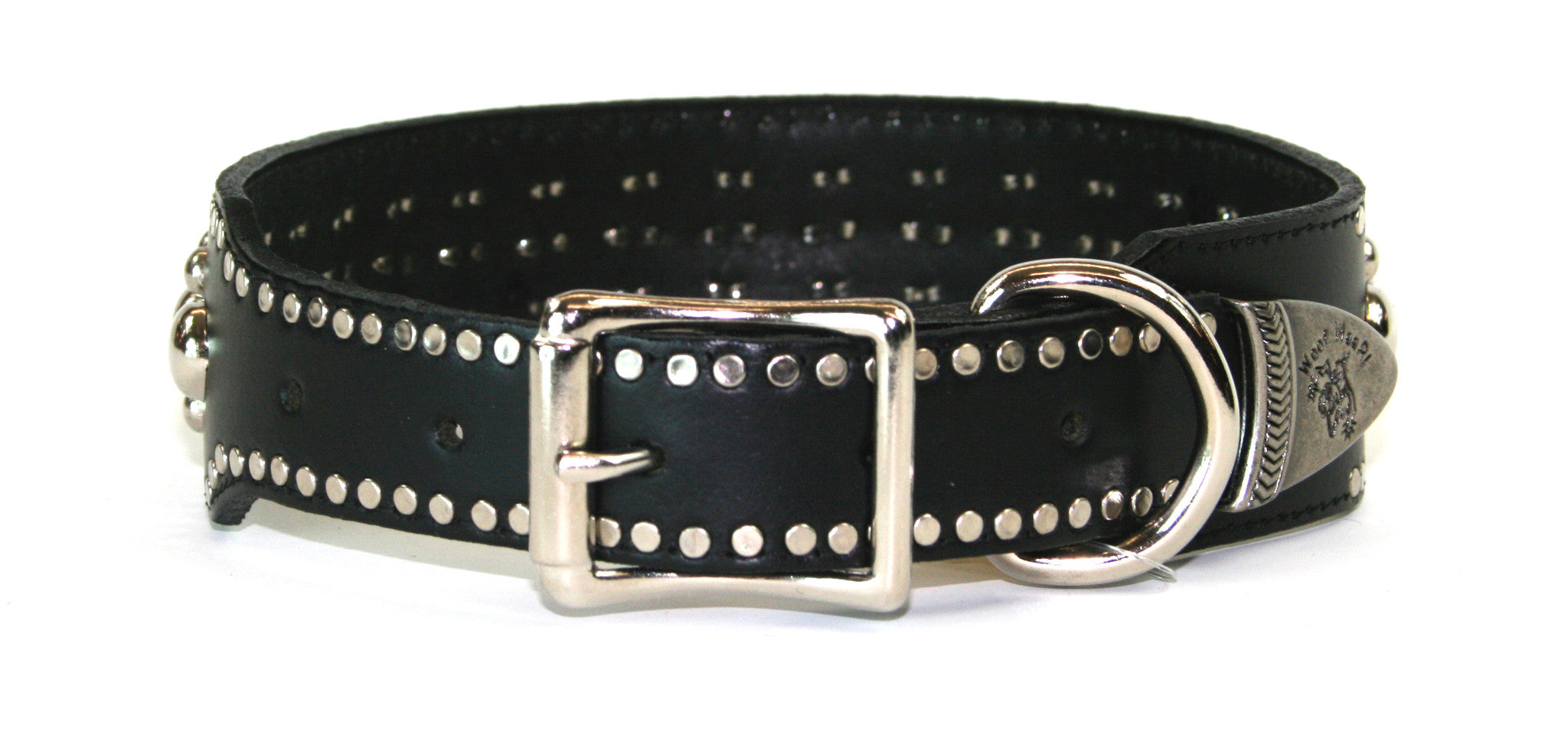 Big Monster Black Dog Collar , Dog Collar - RockStarDogCollars